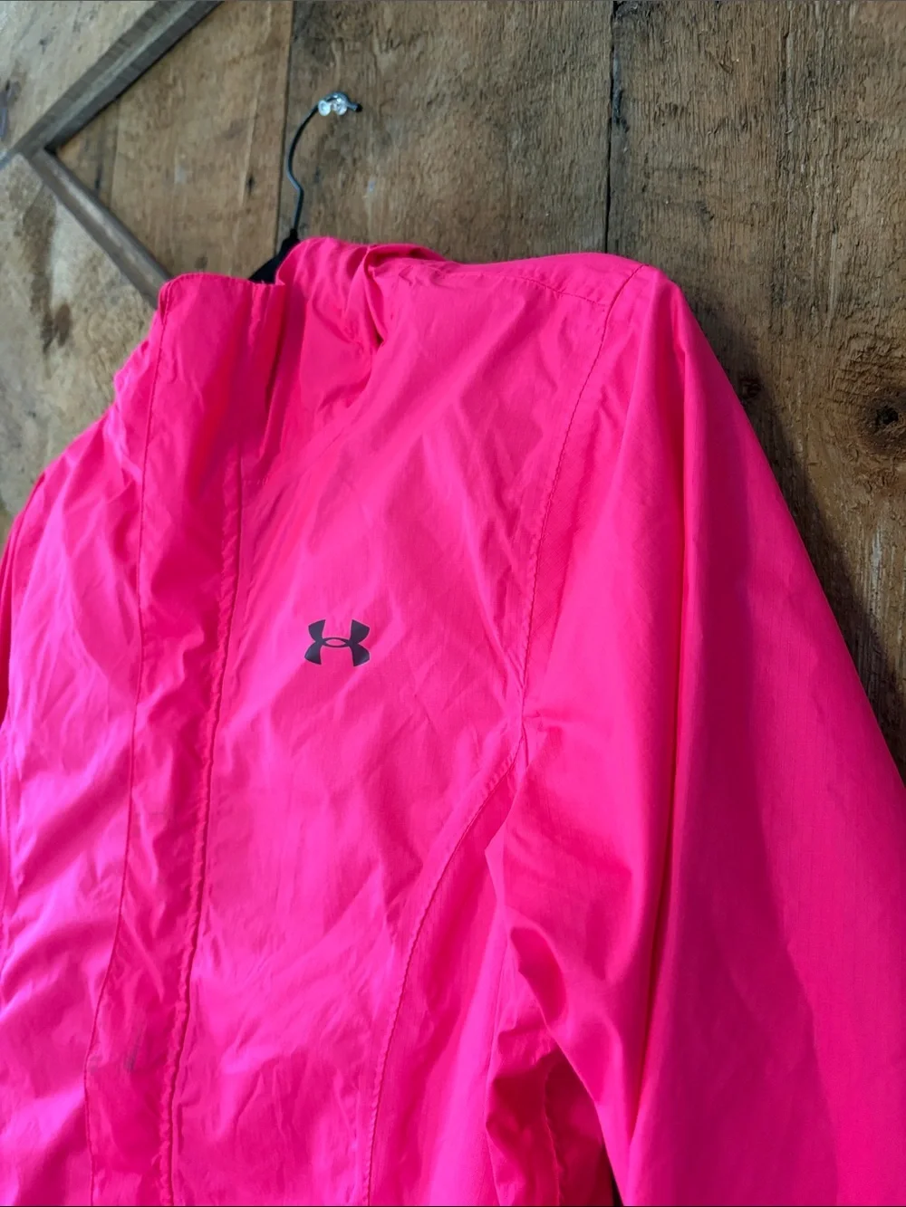 Under Armour Women's Bright Pink Windbreaker Jacket